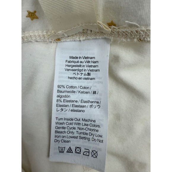 Crewcuts Girls White Leggings NWT Gold Stars & Moons Kids Size 12 - Picture 5 of 6